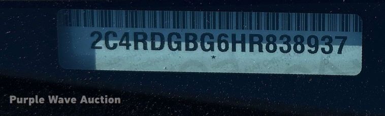 image for item NK9079 2017 Dodge Grand Caravan handicap accessible van