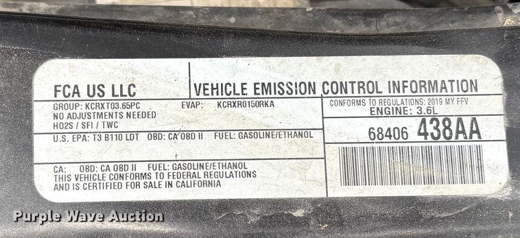 image for item NK9081 2019 Dodge Grand Caravan handicap accessible van