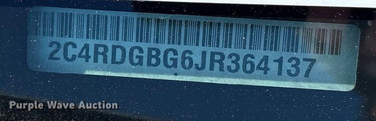 image for item NK9082 2018 Dodge Grand Caravan handicap accessible van