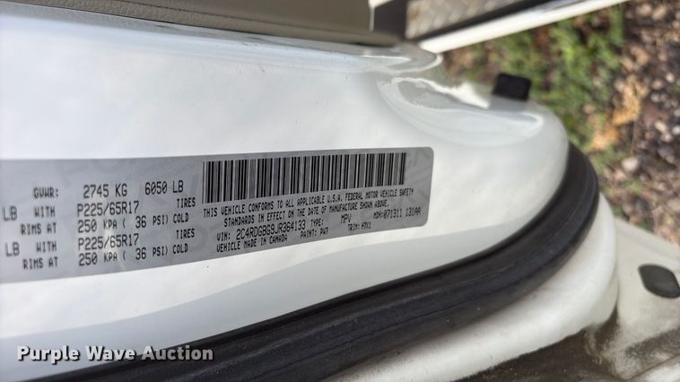 image for item NK9084 2018 Dodge Grand Caravan handicap accessible van