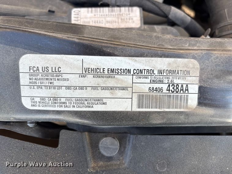 image for item NK9085 2019 Dodge Grand Caravan handicap accessible van