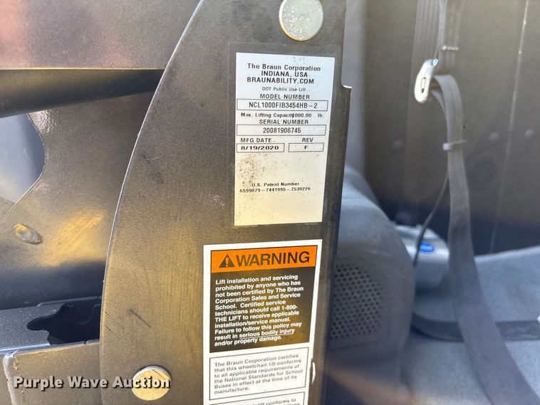 image for item NK9089 2020 Ford Transit 350 handicap accessible van