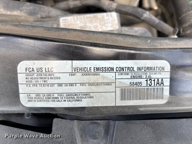 image for item NK9092 2018 Dodge Grand Caravan handicap accessible van