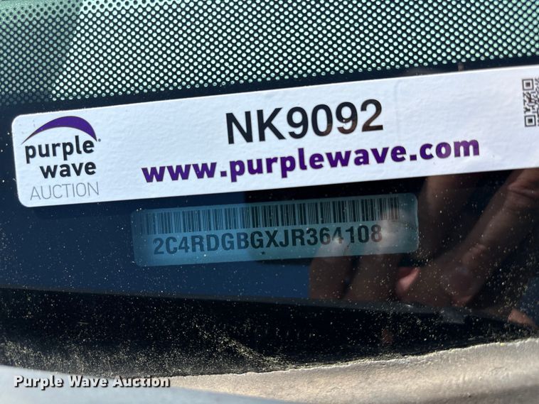 image for item NK9092 2018 Dodge Grand Caravan handicap accessible van