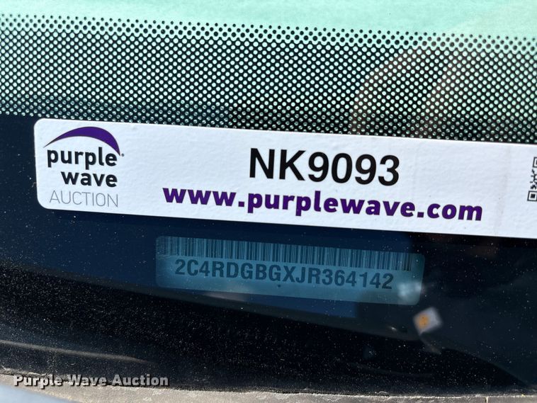 image for item NK9093 2018 Dodge Grand Caravan handicap accessible van