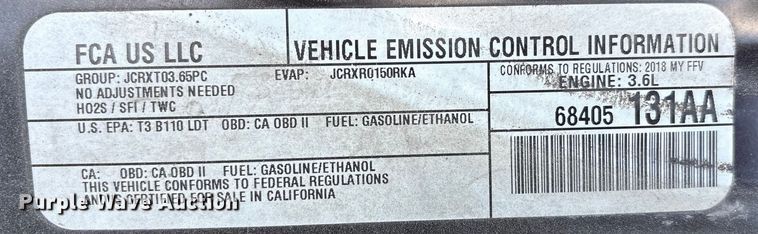 image for item NK9094 2018 Dodge Grand Caravan handicap accessible van