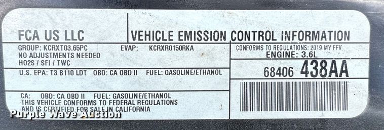 image for item NK9095 2019 Dodge Grand Caravan handicap accessible van