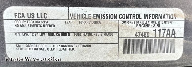 image for item NK9096 2015 Dodge Grand Caravan van