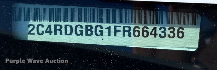 image for item NK9096 2015 Dodge Grand Caravan van