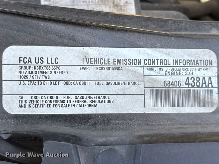 image for item NK9160 2019 Dodge Grand Caravan handicap accessible van