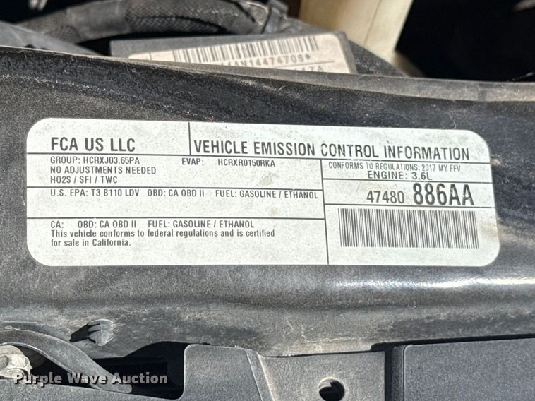 image for item NK9161 2017 Dodge Grand Caravan handicap accessible van