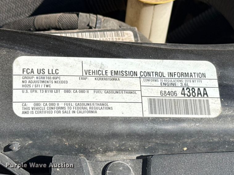 image for item NK9163 2019 Dodge Grand Caravan handicap accessible van