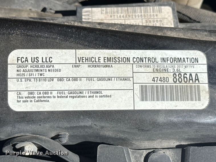 image for item NK9165 2017 Dodge Grand Caravan handicap accessible van