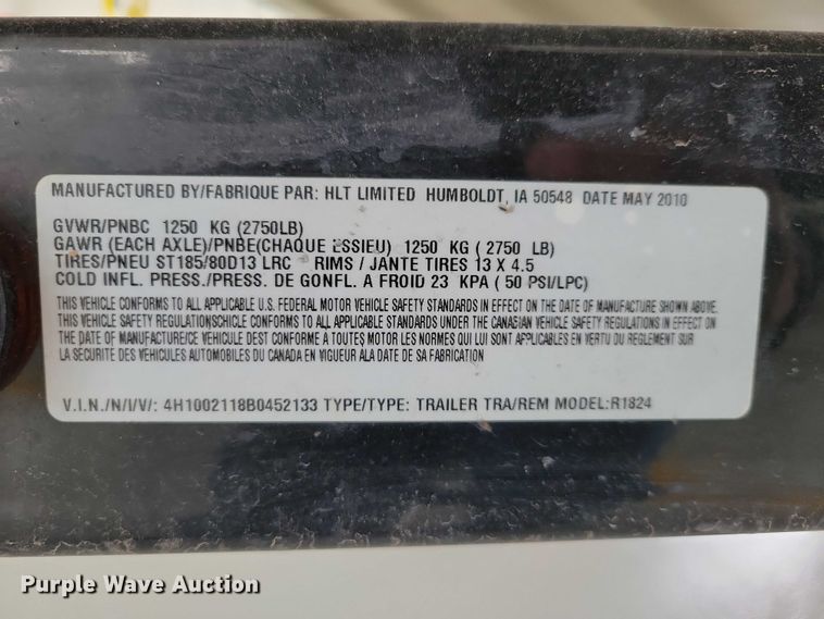 image for item NK9966 2010 Alumacraft boat