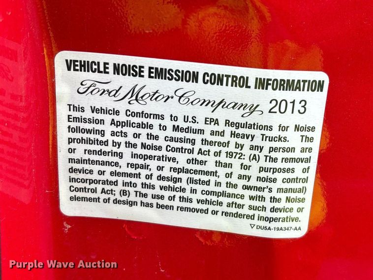 image for item YA2631 2013 Ford F550 Super Duty dump truck