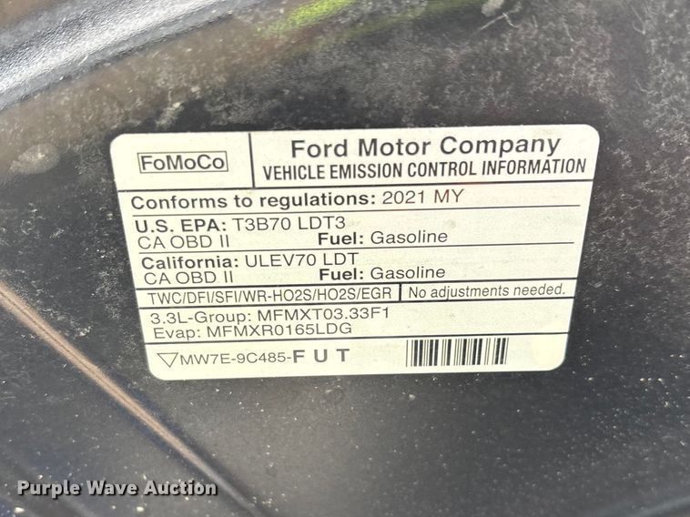 image for item YA2633 2021 Ford Explorer Police Interceptor Hybrid SUV