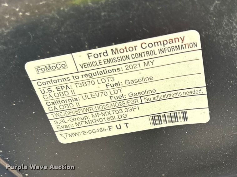 image for item YA2634 2021 Ford Explorer Police Interceptor Hybrid SUV