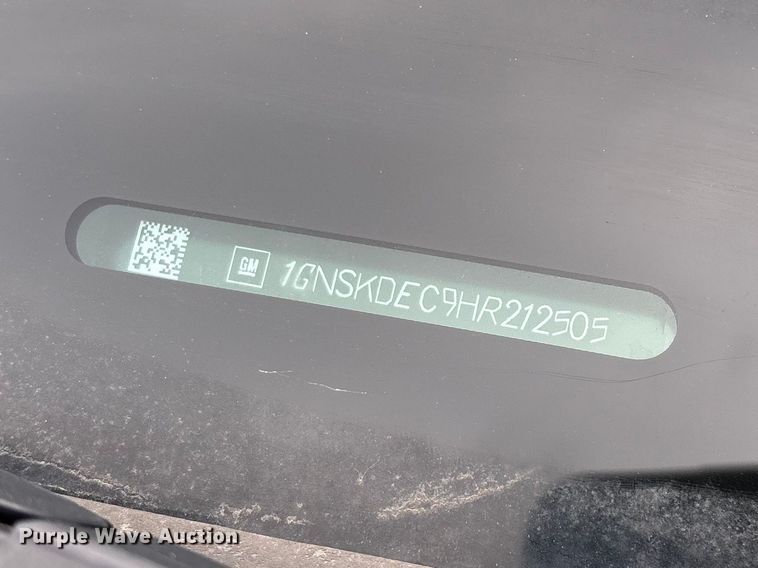 image for item YA2635 2017 Chevrolet Tahoe Police SUV