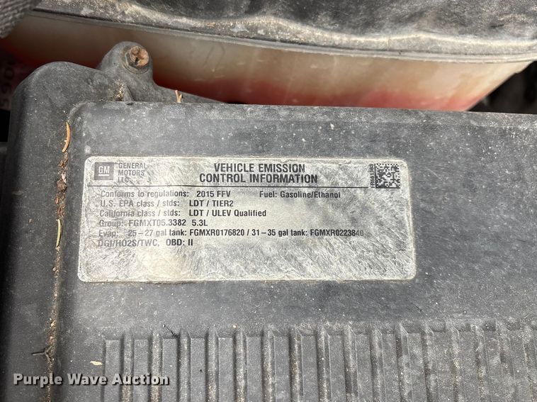 image for item YA2966 2015 Chevrolet  Tahoe Police SUV