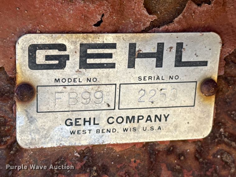 image for item DH1969 Gehl FB99 straw blower