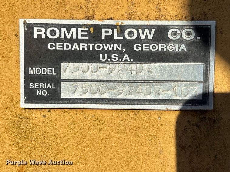 image for item DU0451 ROME 7500-924DR tandem disk