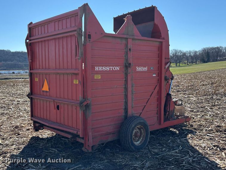 image for item EA4756 Hesston Stack Hand 10 hay bale stacker