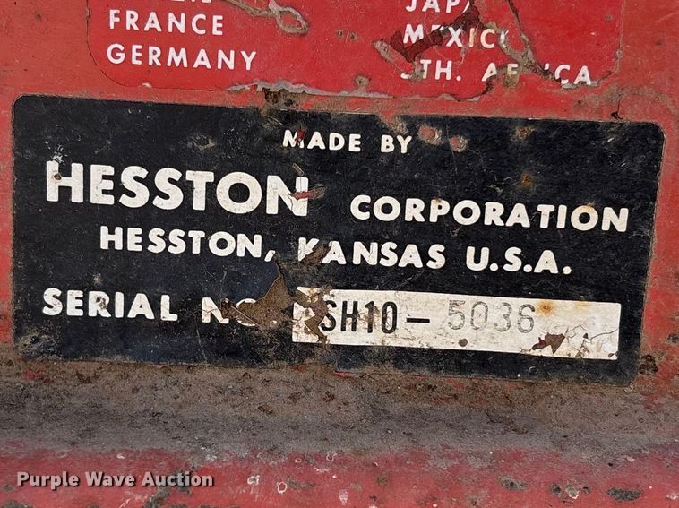 image for item EA4756 Hesston Stack Hand 10 hay bale stacker