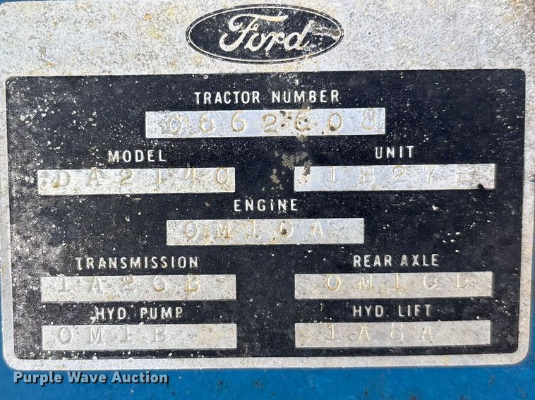 image for item EO4178 Ford 4600 tractor