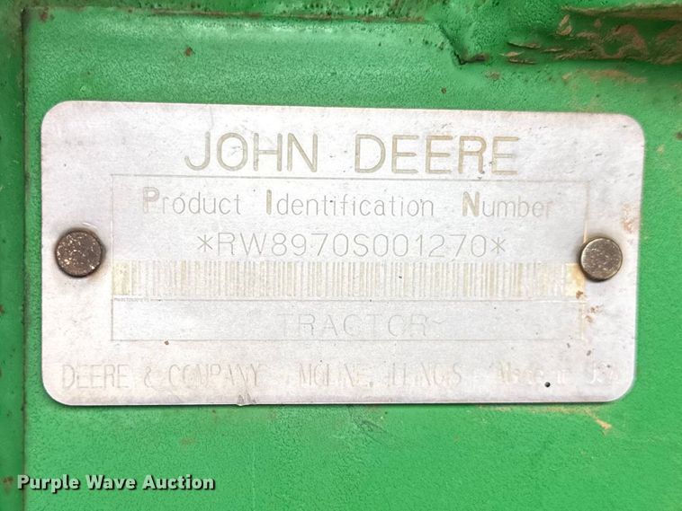 image for item ER1090 1993 John Deere 8970 4WD tractor