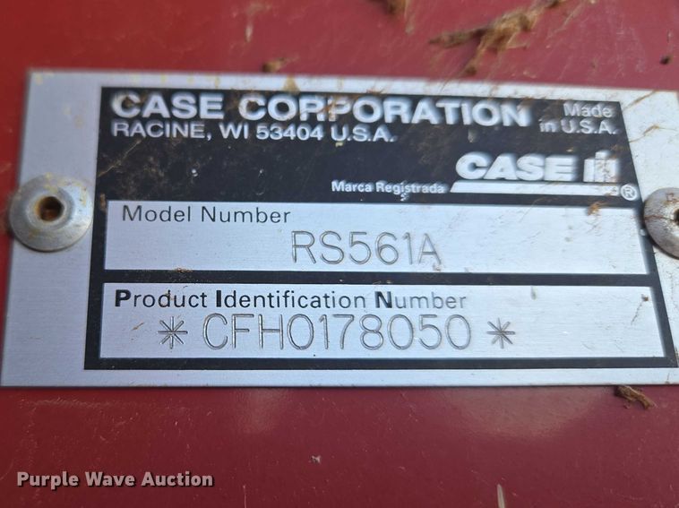 image for item ET5170 Case RS561A round baler