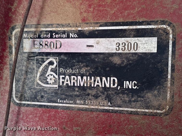 image for item FB3360 Farmhand XG30 tub grinder