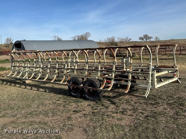 image for item FB7127 Pride of the prairie hay bale trailer