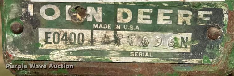 image for item FB7130 John Deere E0400 rotary hoe