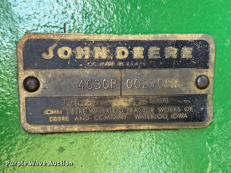 image for item FB7142 1973 John Deere 4630 tractor