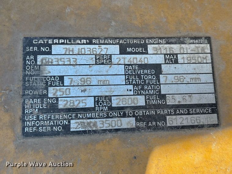 image for item FG0234 1990 GMC C7 grain truck