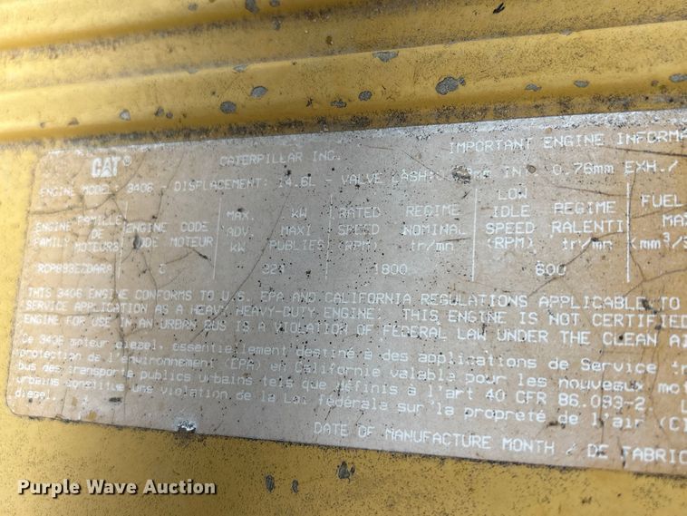 image for item FG2892 1994 Caterpillar 3406E engine