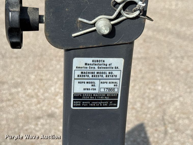 image for item MX9042 Kubota BX2370 MFWD tractor
