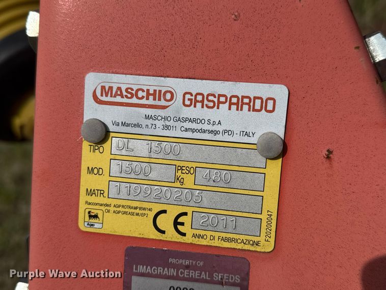 image for item MX9046 2011 Maschio DL 1500 rotary tiller