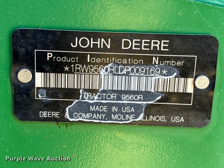 image for item NK9156 2013 John Deere 9560R 4WD tractor