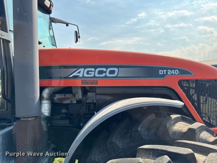 image for item YA3182 2009 AGCO DT240A MFWD tractor