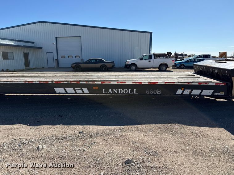image for item DH1956 2001 Landoll 660B drop tilt deck equipment trailer