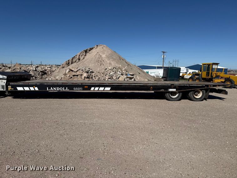 image for item DH1956 2001 Landoll 660B drop tilt deck equipment trailer