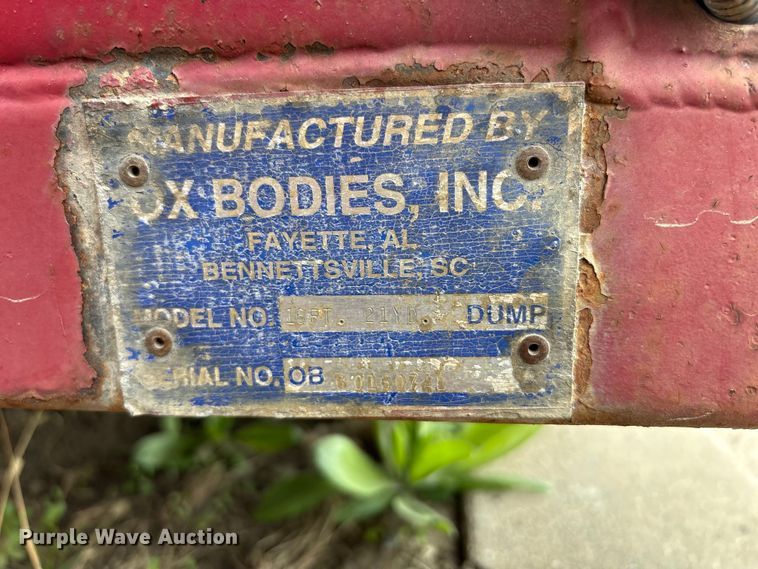 image for item DT2883 OX Bodies dump bed