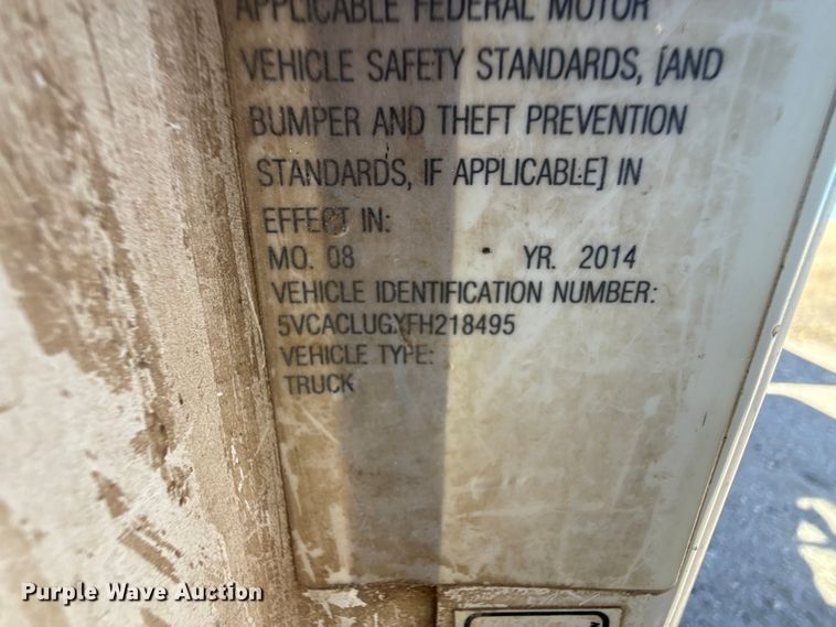 image for item DZ5406 2015 Autocar Xpeditor refuse truck