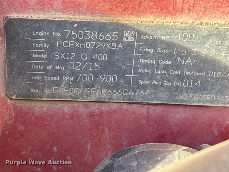 image for item DZ5414 2016 Kenworth T800 truck cab and chassis