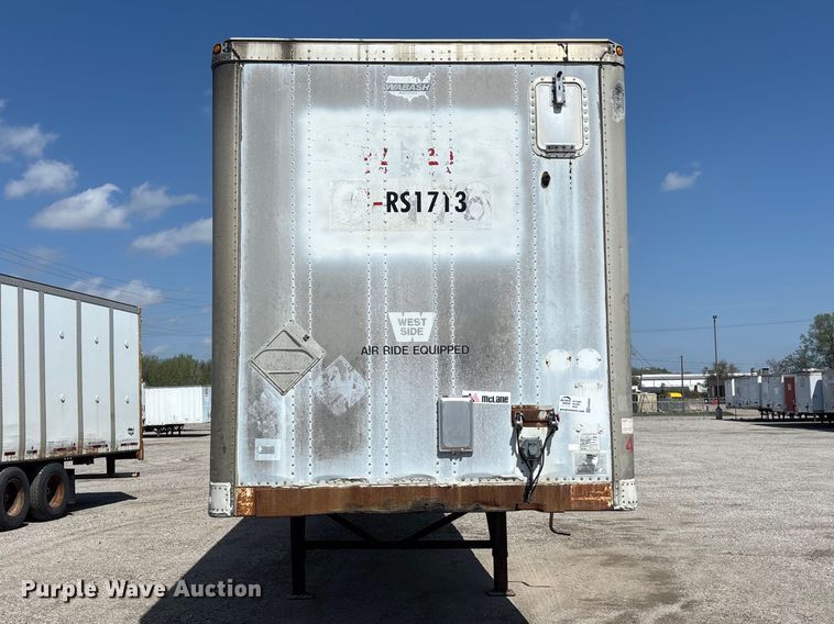 image for item EA4629 1995 Wabash dry van trailer