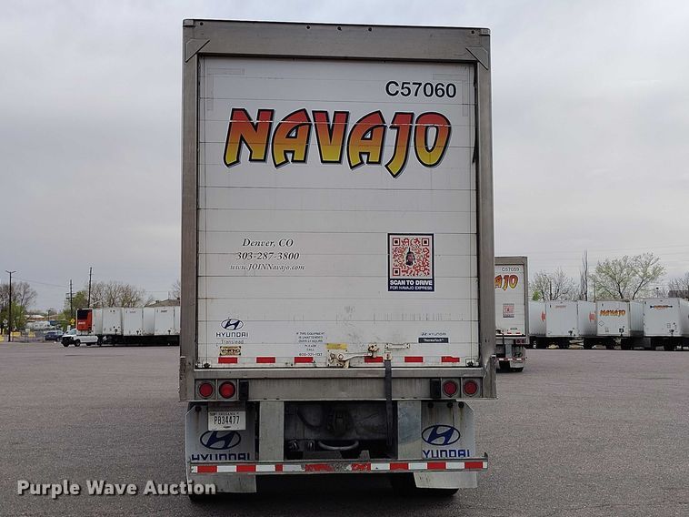 image for item ED0008 2016 Hyundai Translead VR2480202-PRS refrigerated van trailer