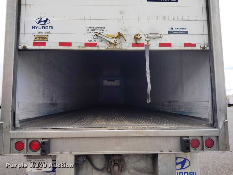 image for item ED0008 2016 Hyundai Translead VR2480202-PRS refrigerated van trailer