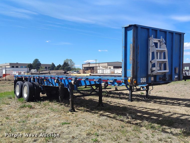 image for item ED0016 1994 Trailmoblie F71T-6UAD flatbed trailer