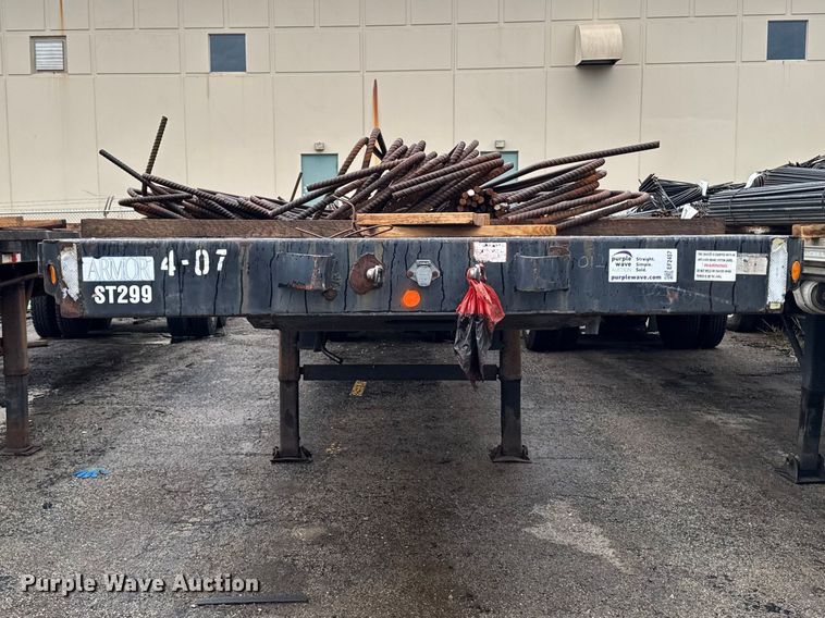 image for item EF2457 1999 Armor ATF240 flatbed trailer